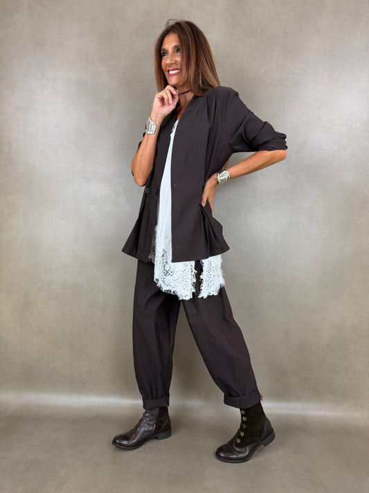 pantalone di bengalina tasca ad asola 79vi19ny2ea