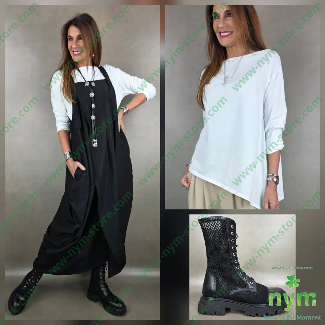 abito a salopette 42pl32co15pa11li ABITO