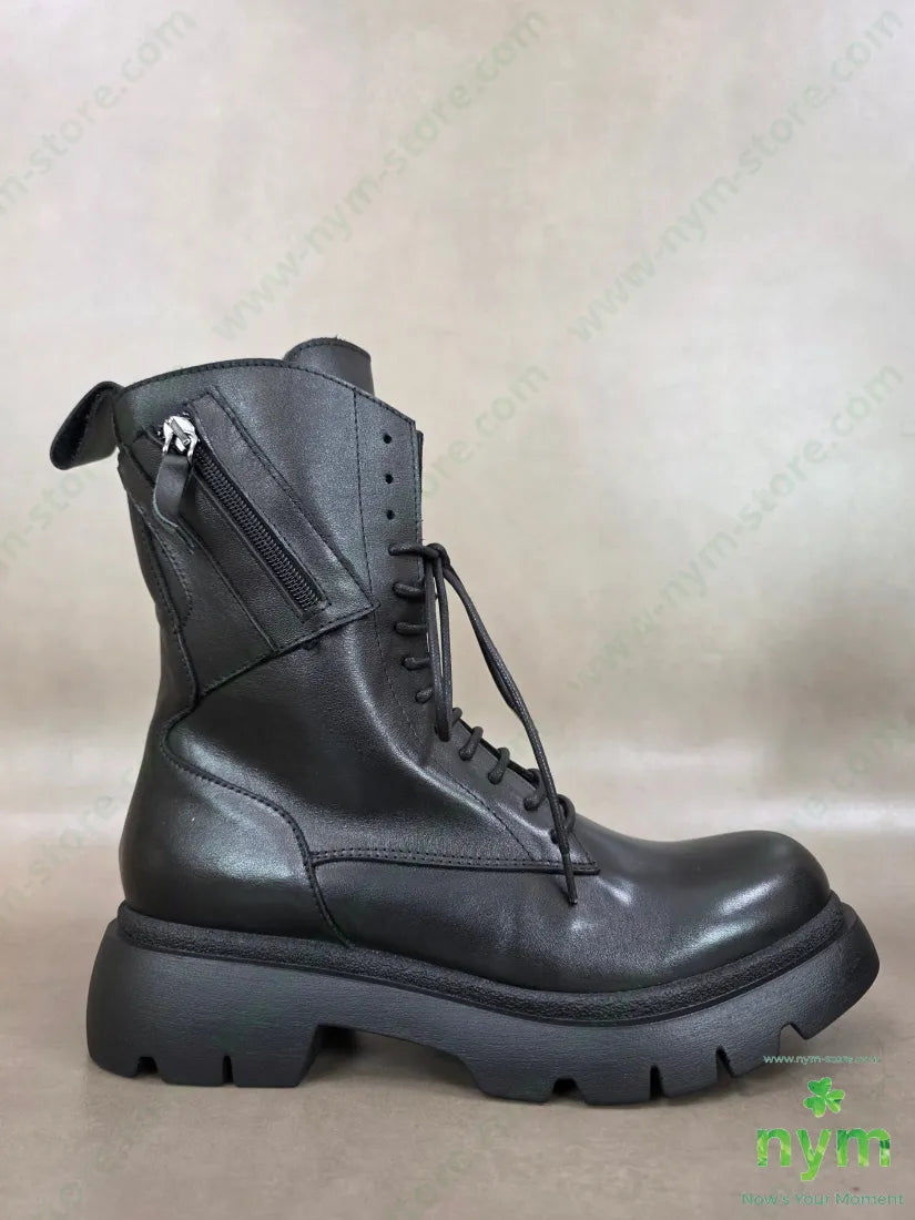 anfibio piccola zip vera pelle - 36 / NERO / AI26 - SCARPE