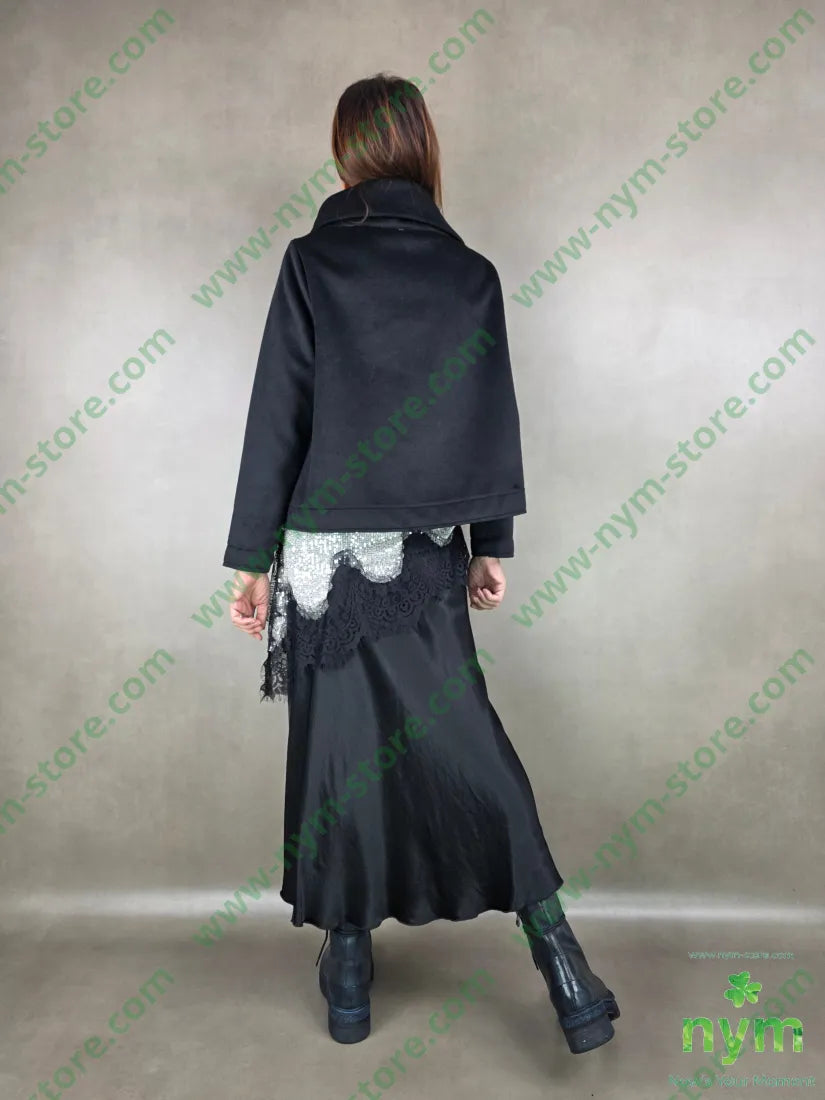 caban un bottone 100pl U / NERO / AI25 capo