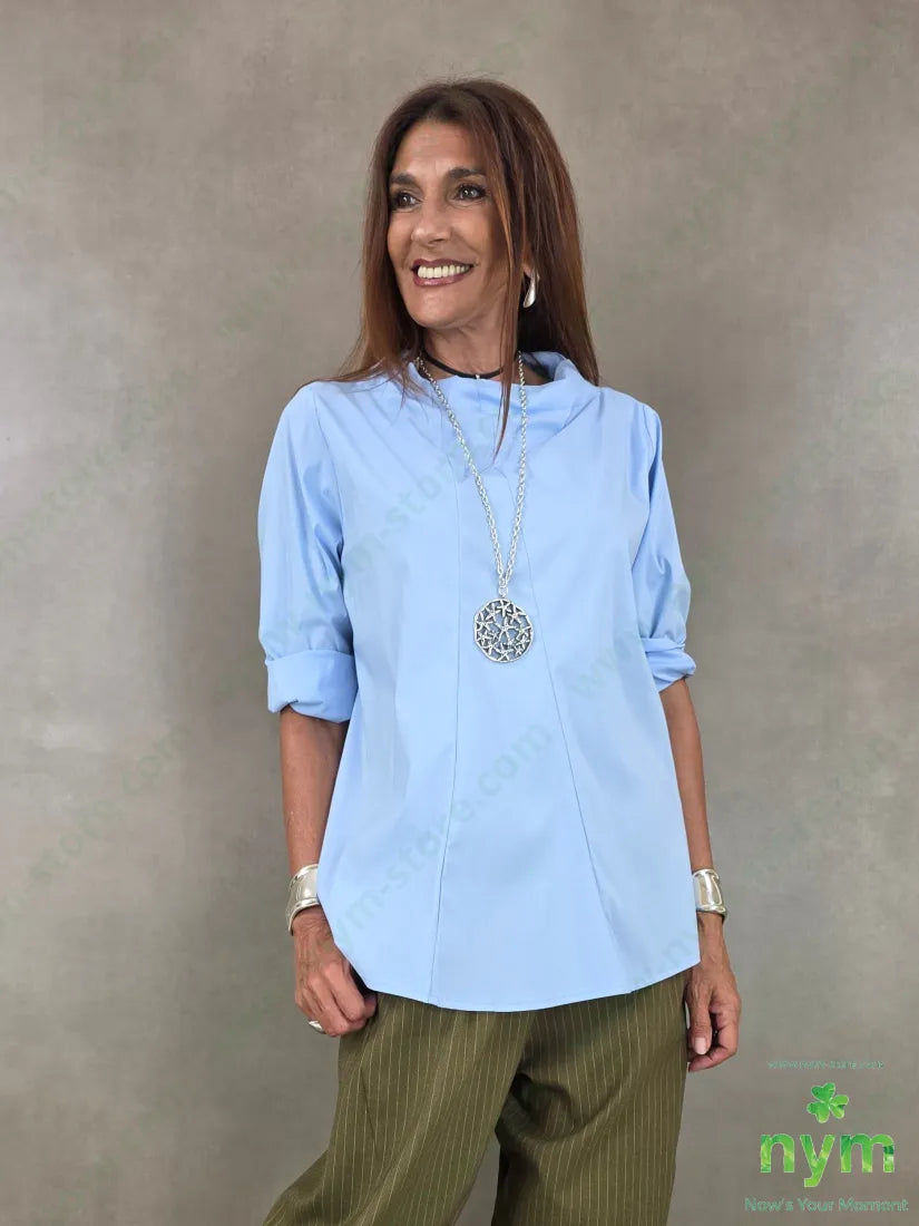 camicia a cratere 100co - U / AZZURRO / AI26 - CAMICIA