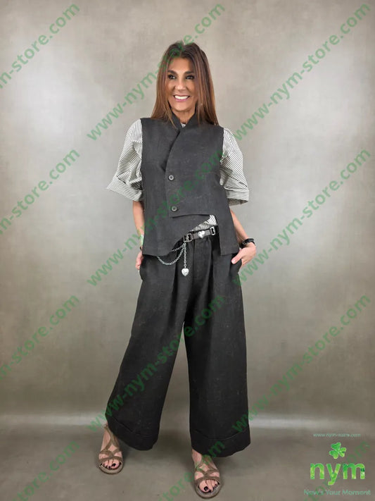 camicia bacchettata kimono 98co2ea - U / MARRONE / PE26 - CAMICIA