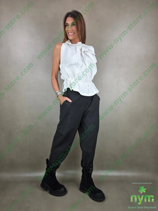 camicia coulisse gessata 43co43tc14pa CAMICIA