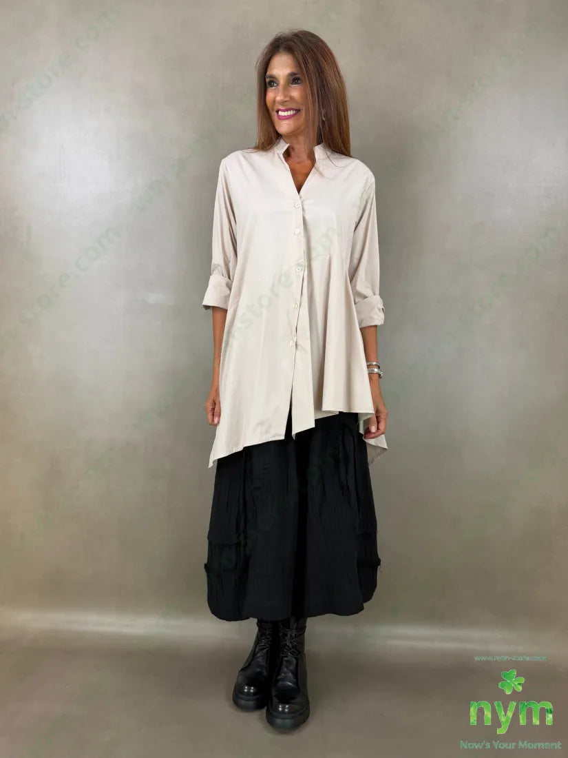 camicia lunga coreana 100co - CAMICIA