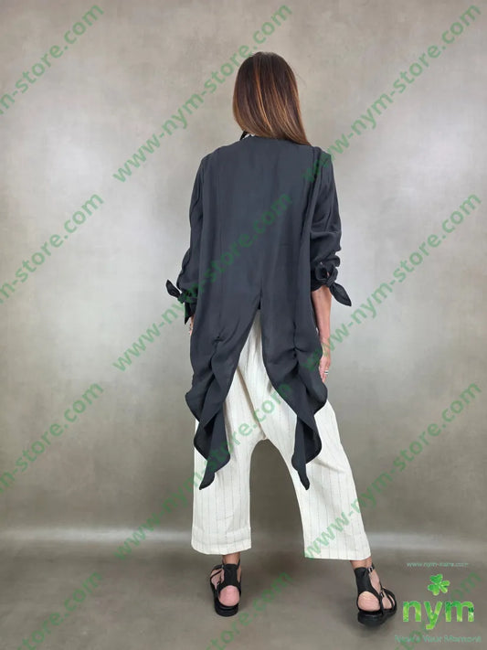 camicia lyocell code dto 86ly14pl - U / NERO / PE26 - CAMICIA