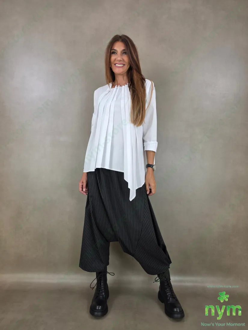 camicia pieghe davanti 100co - CAMICIA