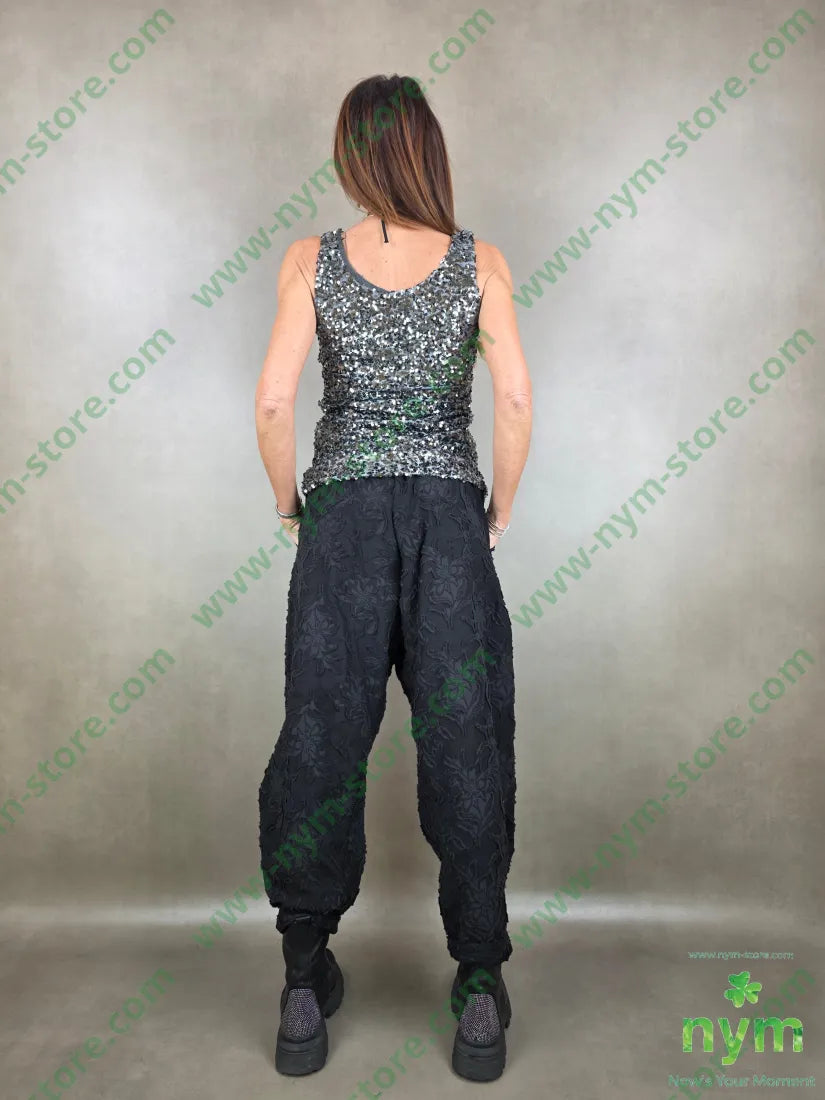 canotta paillettes foderata 100pl TOP