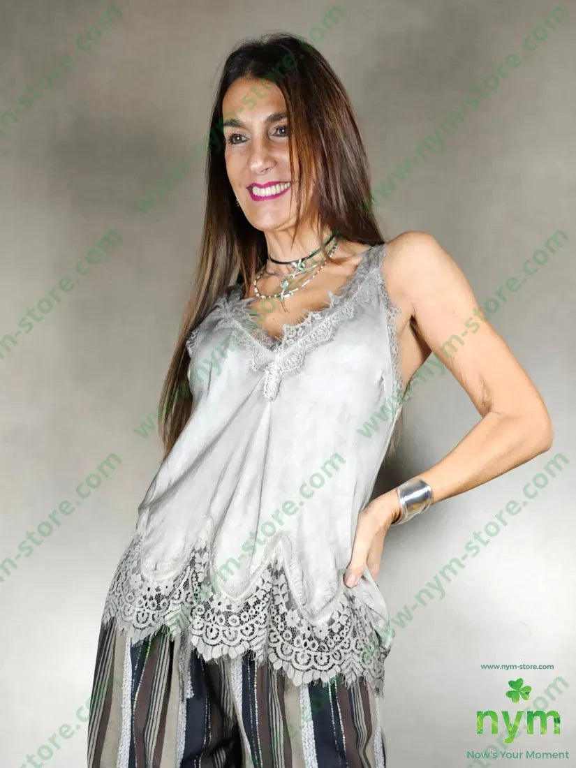 canotta pizzo fondo 100vi U / FANGO C. / AI25 TOP