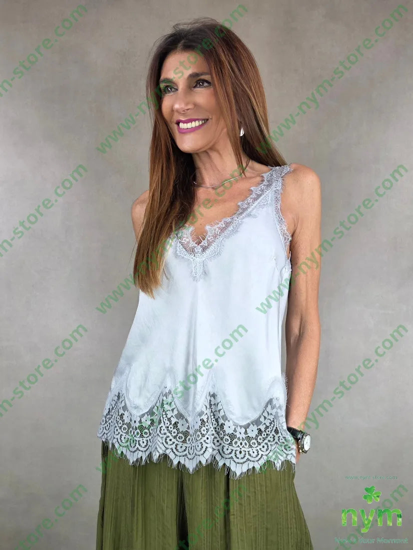 canotta pizzo fondo 100vi U / PERLA / AI25 TOP