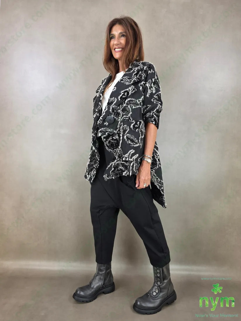 cappotto over ciniglia jacquard 70pl20ra10ny - U / NERO / AI26 - CAPOSPALLA