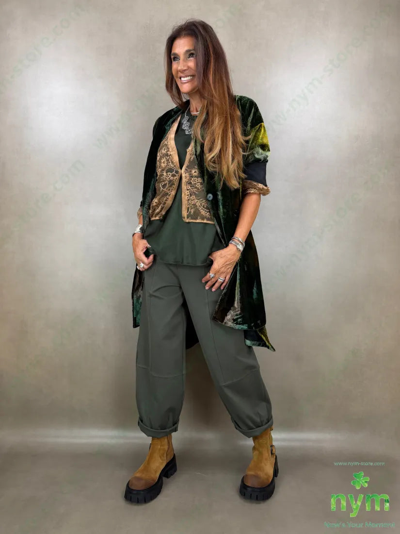 cappotto velluto due spacchi tie dye - CAPOSPALLA