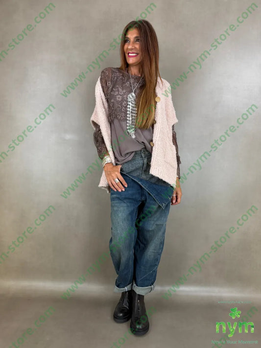 cardigan boucle bottoni legno 65ac17pa9vi7wo - U / CIPRIA / AI26 - CARDIGAN