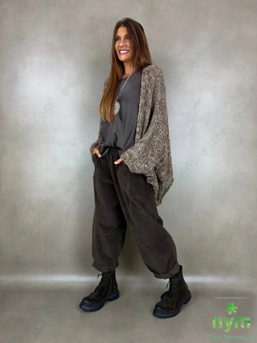 Cardigan filato effetto tweed 38ac29pa14pl12wp7wo - CARDIGAN