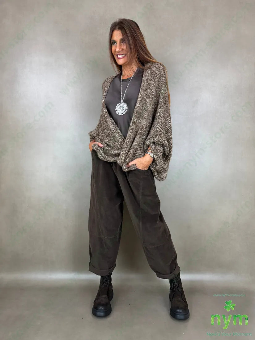 Cardigan filato effetto tweed 38ac29pa14pl12wp7wo - CARDIGAN