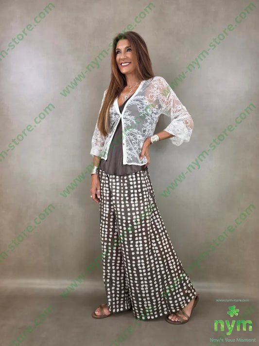 cardigan in pizzo corto 96pl4ea - CARDIGAN