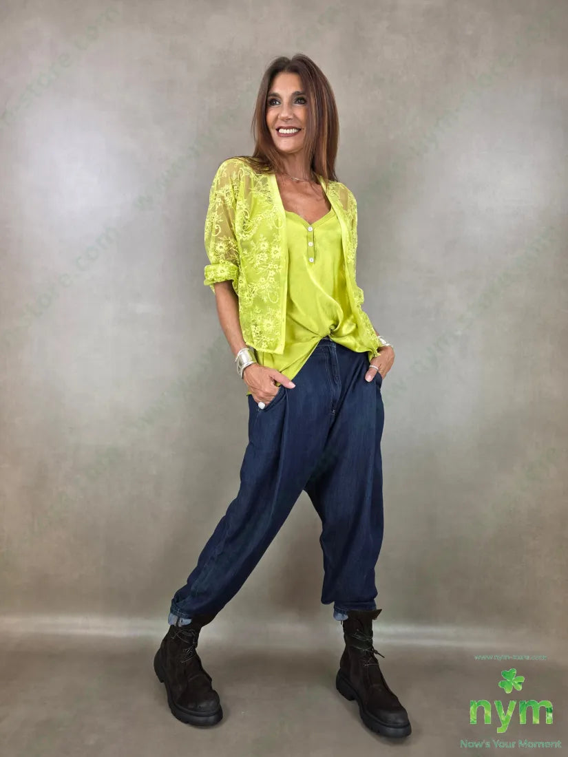 cardigan in pizzo corto 96pl4ea - CARDIGAN