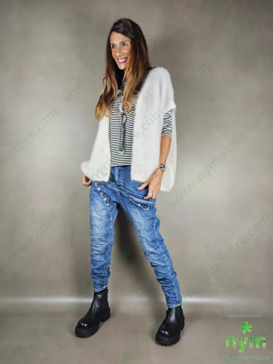 cardigan mohair senza maniche 80wm17pa3ea CARDIGAN