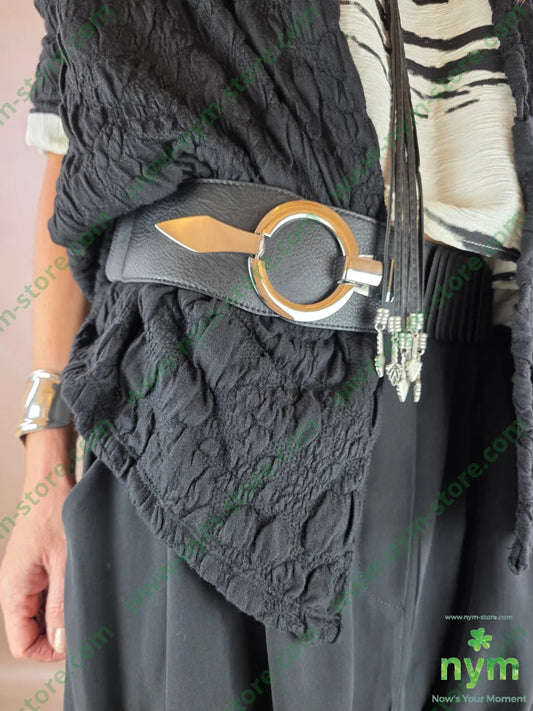 cintura fermaglio U / NERO / Continuativo CINTURA