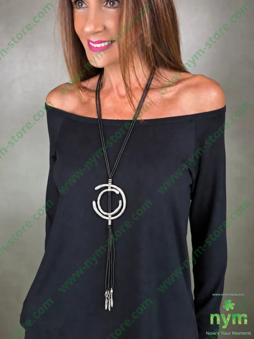 COLLANA184 - U / ARGENTO / CONTINUATIVO - BIJOUX