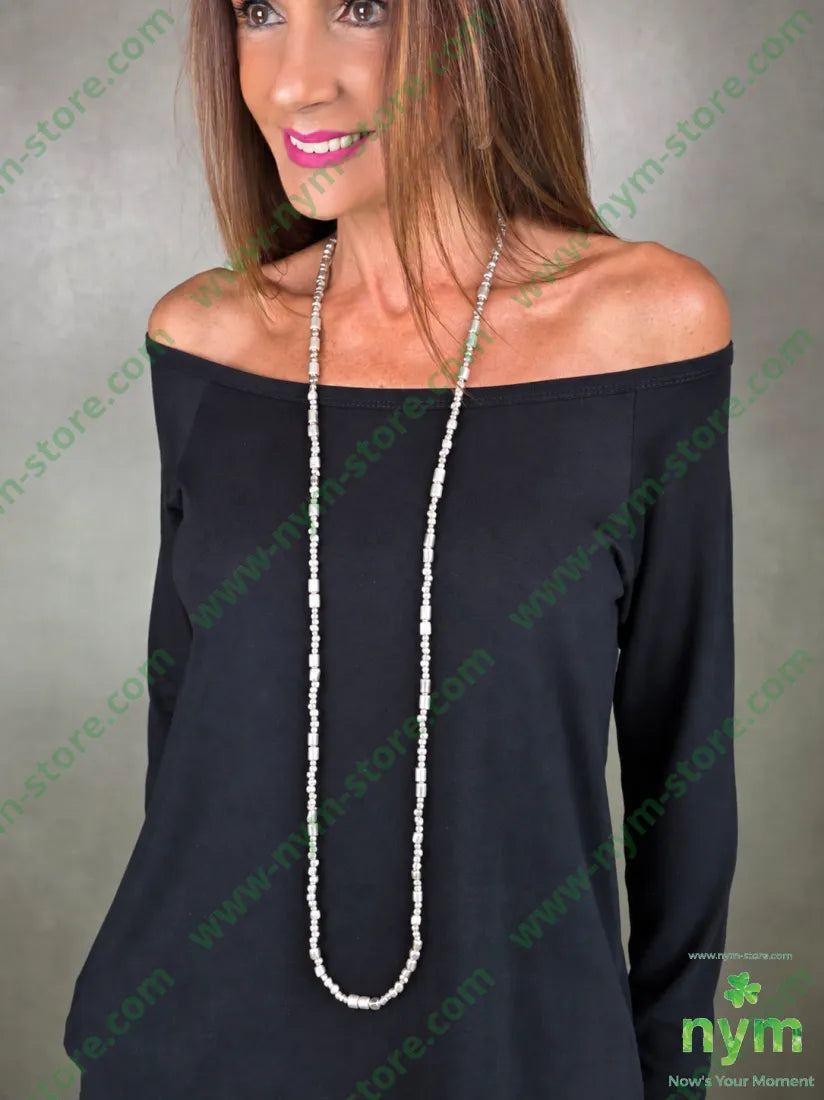 COLLANA409 - U / ARGENTO / CONTINUATIVO - BIJOUX