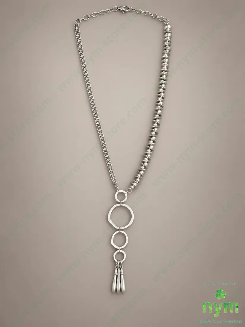 COLLANA726 - U / ARGENTO / CONTINUATIVO - BIJOUX