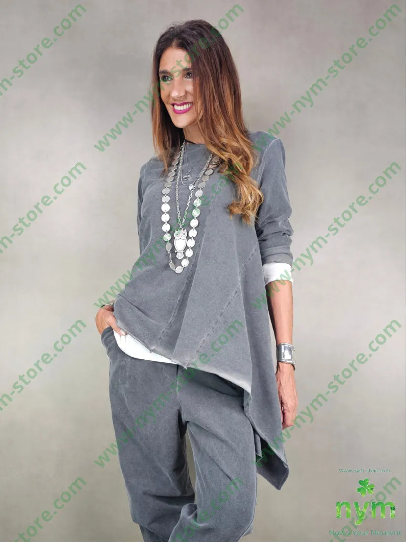 felpa irregolare 95co5ea 1 / ANTRACITE / AI25 MAGLIA