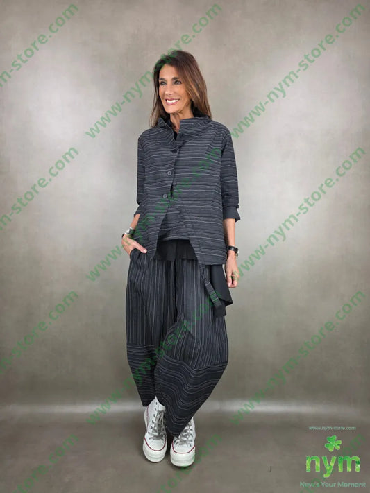 giacca coulisse gessata 43co43tc14pa GIACCA