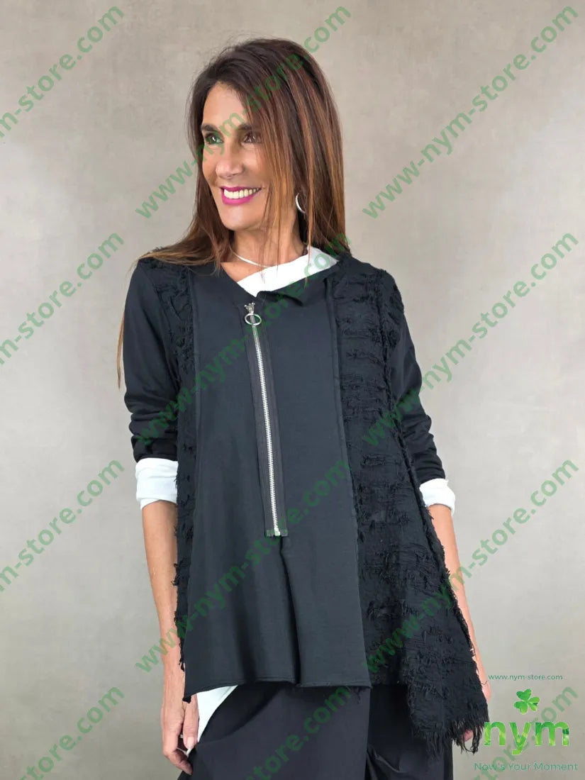 giacca felpa sfilata 95c5ea U / NERO / PE26 GIACCA