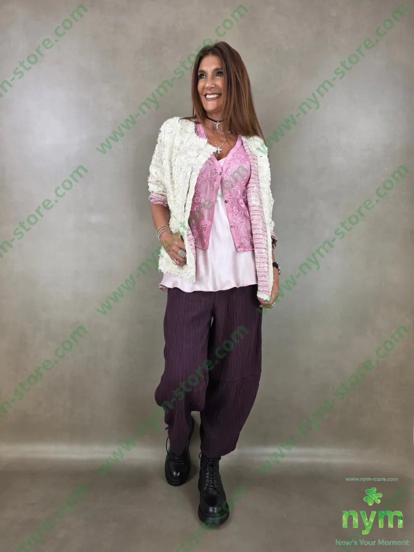 giacca jacquard devoree 75vi25pl - GIACCA