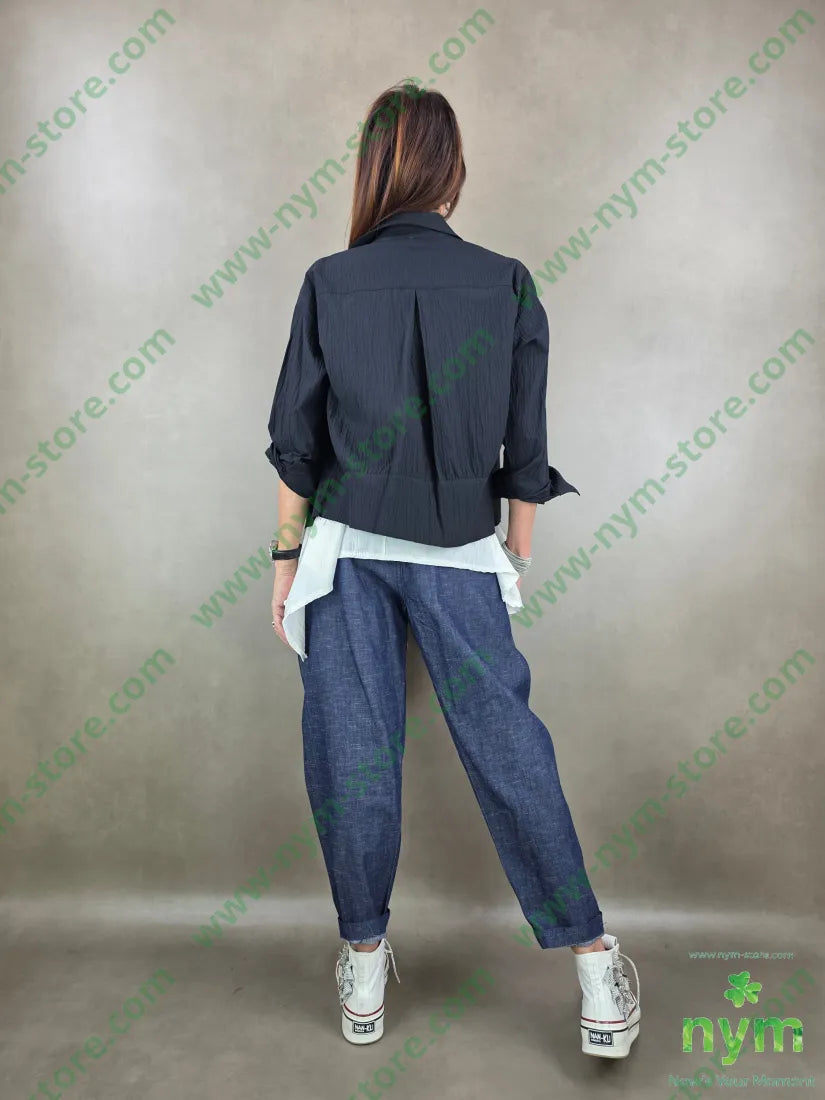 giacca leggera materica 99co1ea U / NERO / PE26 GIACCA