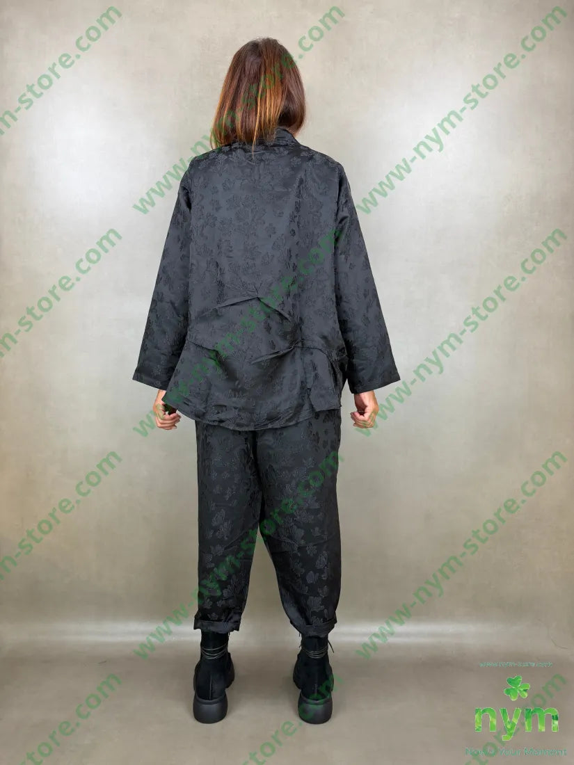 giacca lucida pinzata jacquard 85pl10vi5ea - U / NERO / AI26 - GIACCA