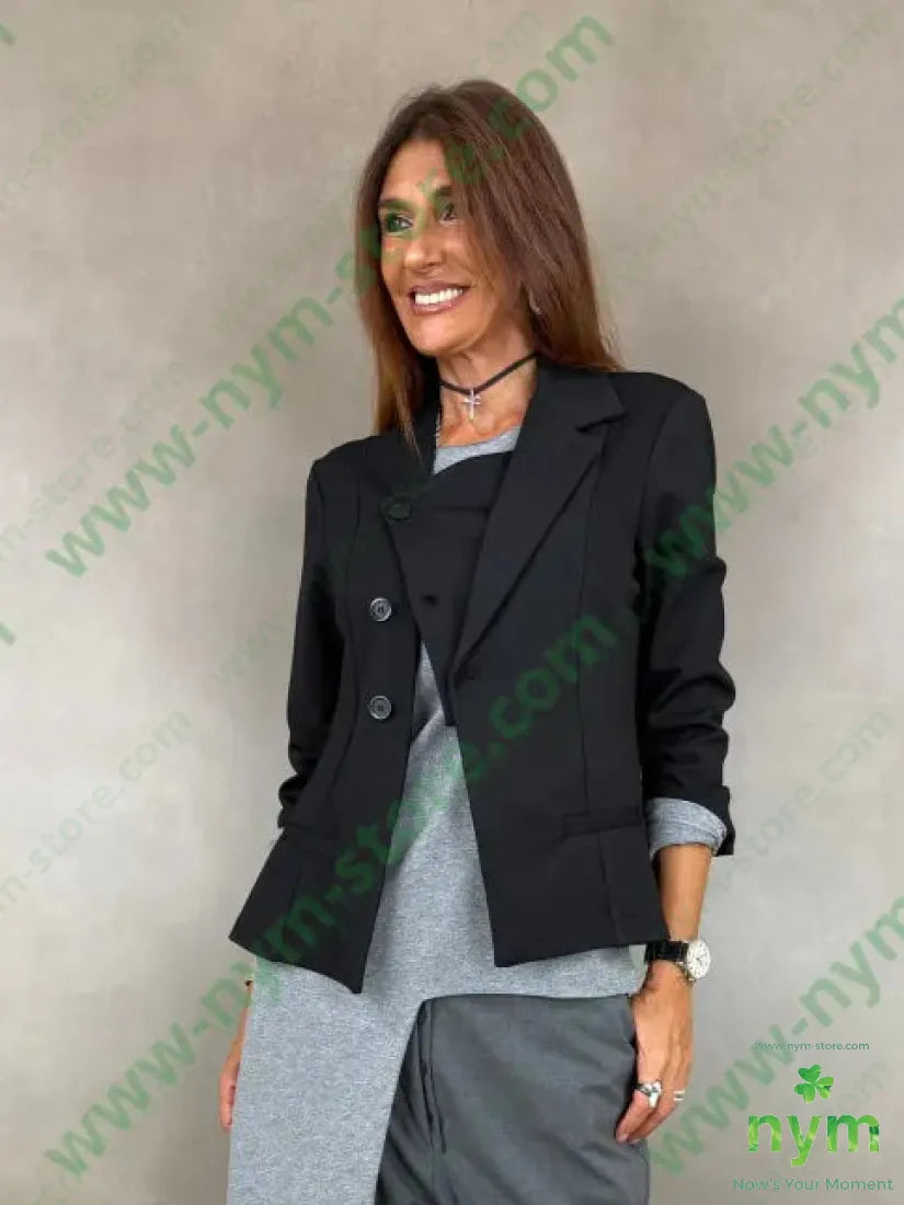 giacca mezzo collo punto milano n 60vi35pa5ea - 1 / NERO / AI26 - GIACCA