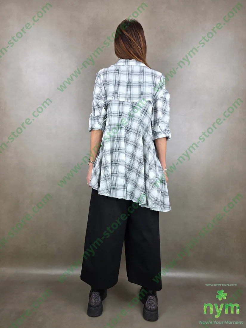 giacca over madras in cotone 100co U / BIANCO / PE26 GIACCA