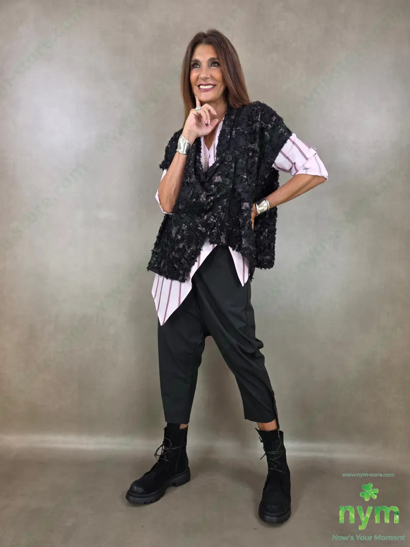 giacca senza man jacquard devoree 75vi25pl - GIACCA