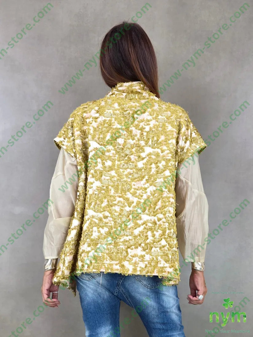 giacca senza man jacquard devoree 75vi25pl - GIACCA