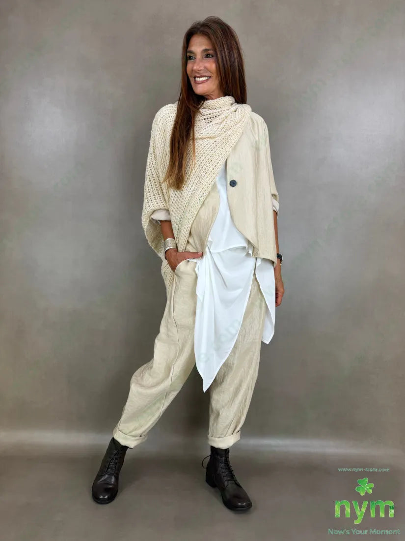 giacca un bottone effetto perlato 53vi34ny13pl - U / BEIGE / AI26 - GIACCA