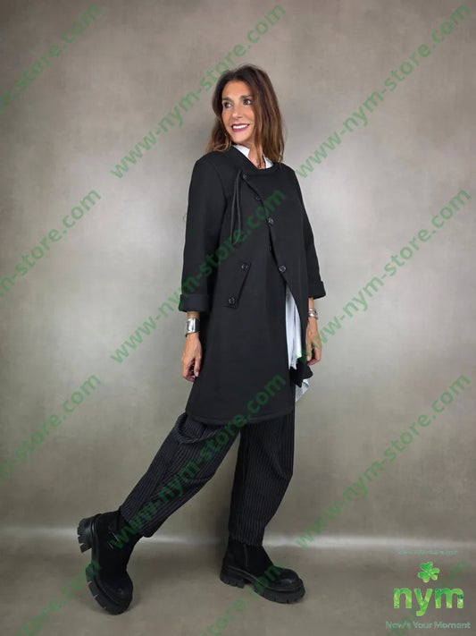 giaccone neoprene 65co35pl U / NERO / AI25 CAPOSPALLA