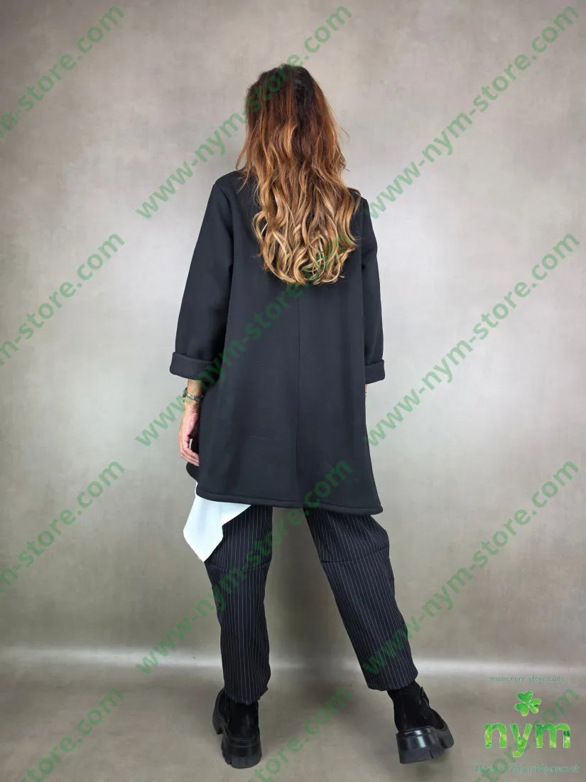 giaccone neoprene 65co35pl U / NERO / AI25 CAPOSPALLA