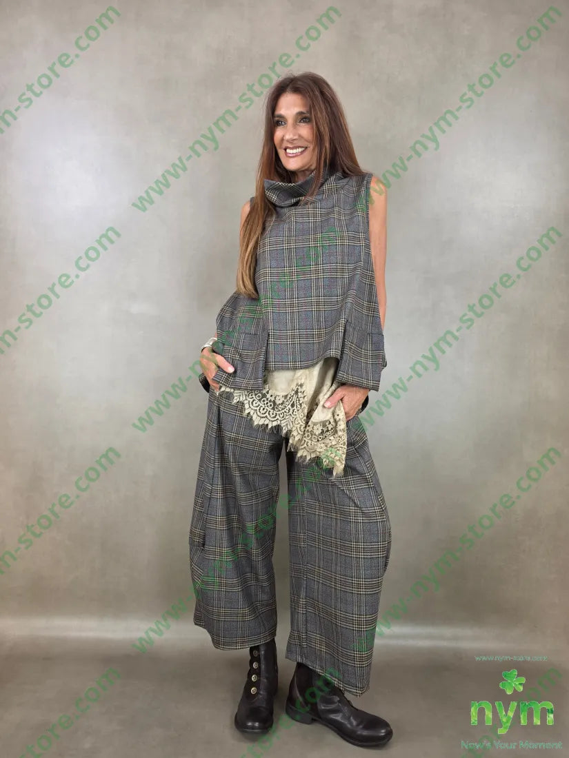 gilet check tasche a sbalzo 63pl34vi3ea - U / FANGO / AI26 - CAPOSPALLA