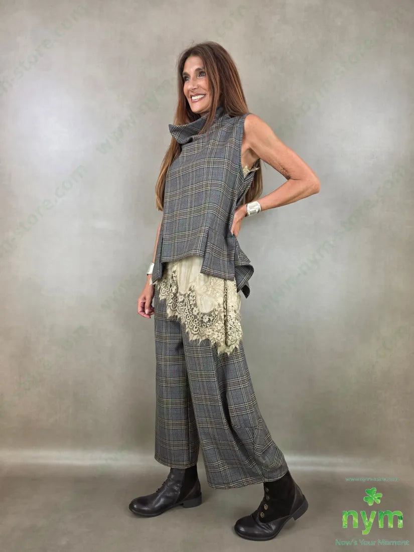 gilet check tasche a sbalzo 63pl34vi3ea - U / FANGO / AI26 - CAPOSPALLA
