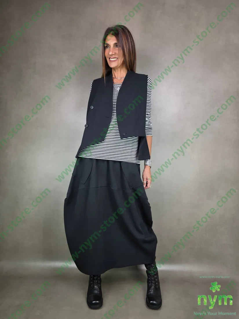 gilet collo scialle 75co25pl U / NERO / AI25 CAPOSPALLA