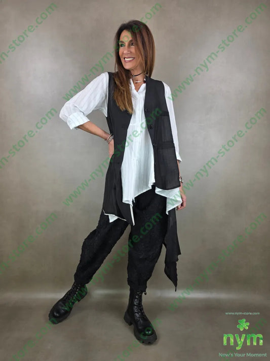 gilet lungo coda trasparente t185ly15plt2100co CAPOSPALLA