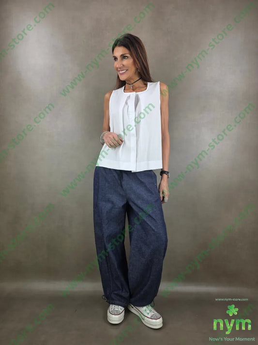 gilet popeline con sormonto 100co CAPOSPALLA