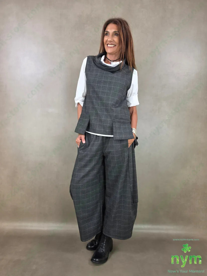 gilet quadro 63pl34vi2ea - U / ANTRACITE / AI26 - CAPOSPALLA