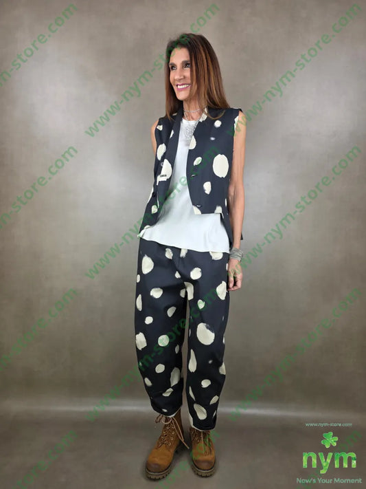 gilet sciallato cerchi 100co U / NERO / PE26 CAPOSPALLA