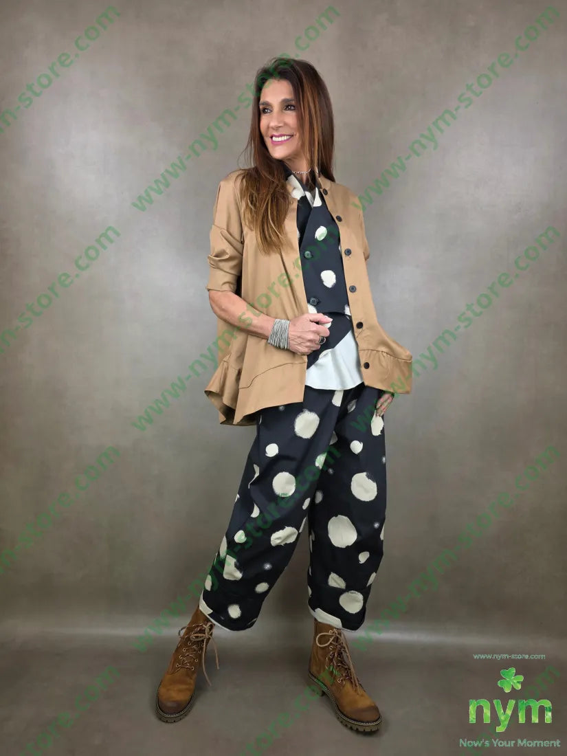 gilet sciallato cerchi 100co U / NERO / PE26 CAPOSPALLA