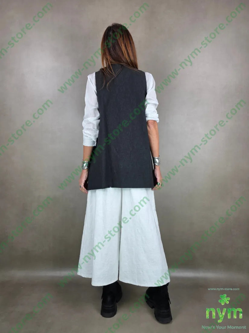 gilet trapezio interno ricamo 50pl30ny20co CAPOSPALLA