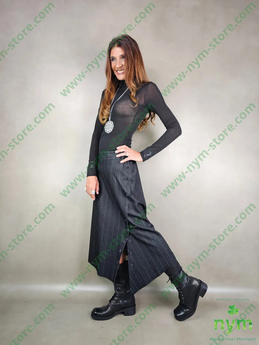 gonna gessata bottoni 60vi35pl5ea GONNA