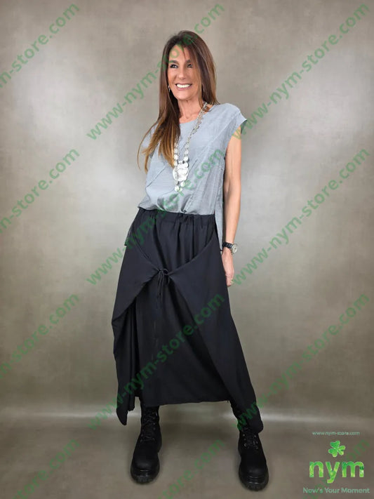 gonna laccetto 84vi16pa U / NERO / PE26 GONNA