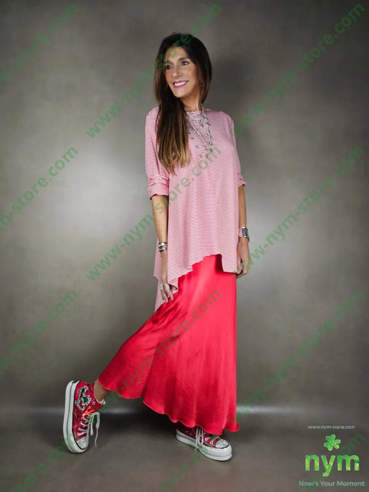 gonna longuette raso viscosa GONNA